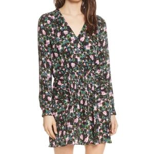 Veronica Beard Naomi Floral Print Silk Dress